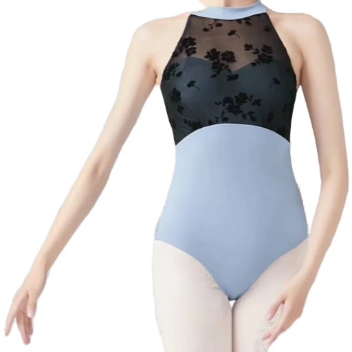 Flocking Mesh Ballet Leotard – Image 6