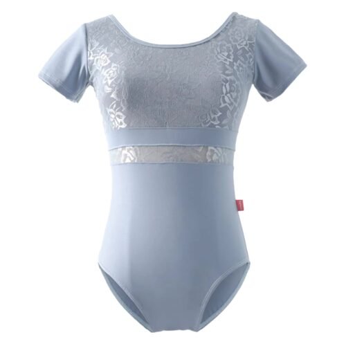 Short Sleeve Mesh Ballet Leotard