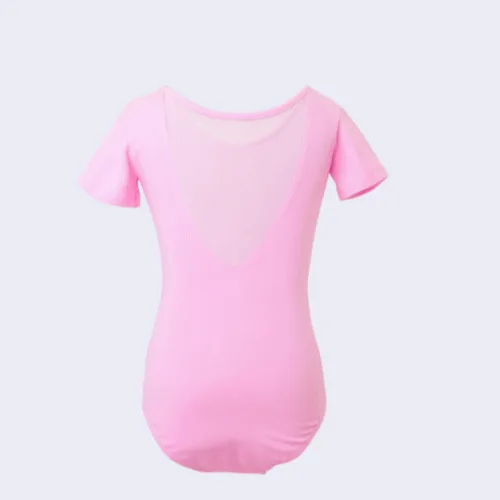 Girls Ballet Back Mesh Leotard