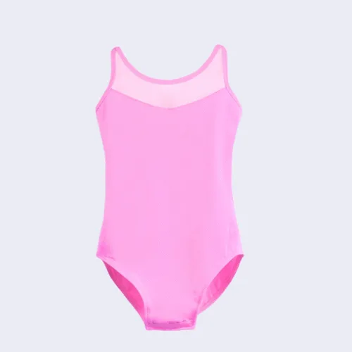 Mesh Splice Ballet Leotard