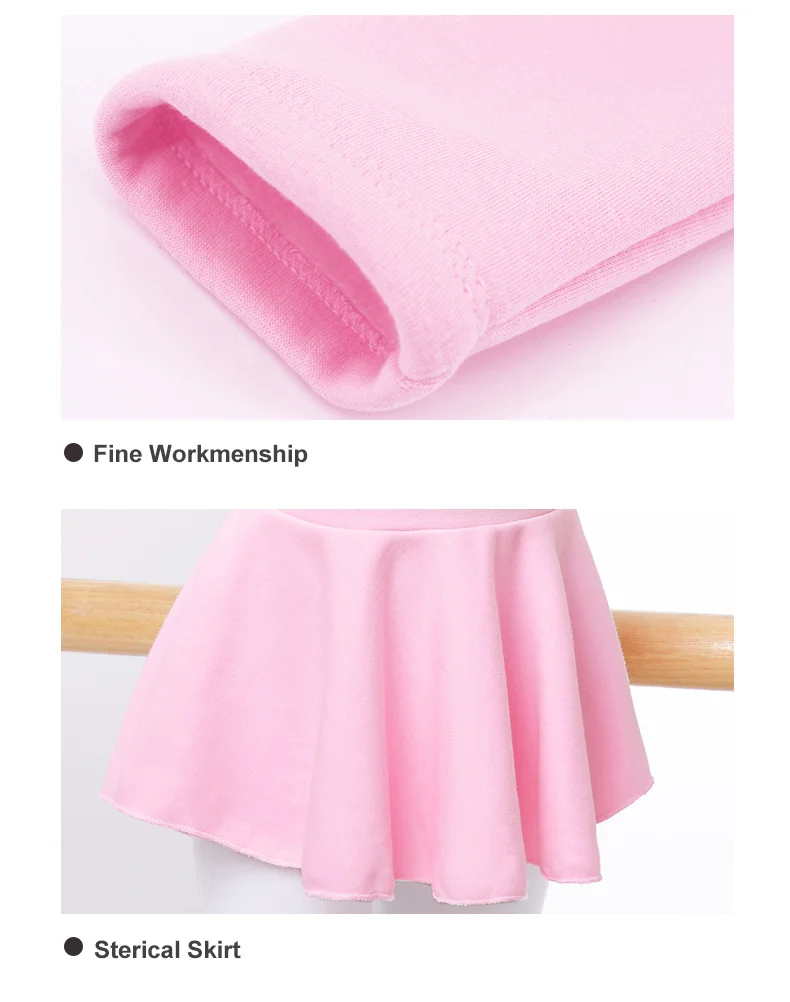 Girls Lycra Skirted Ballet Insulated Leotard β Cotton Bodysuit with Bow Back - Image 7