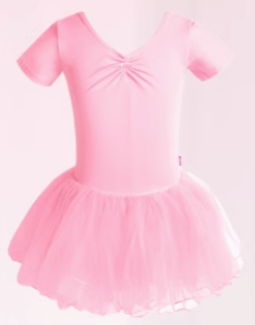 Girls Ballet Tutu Dress with Full Lining – Cotton Leotard Skirted Dance Dress
