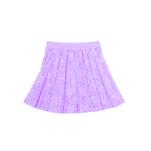 Girls' Ballet Tutu Skirt – Floral Lace Design