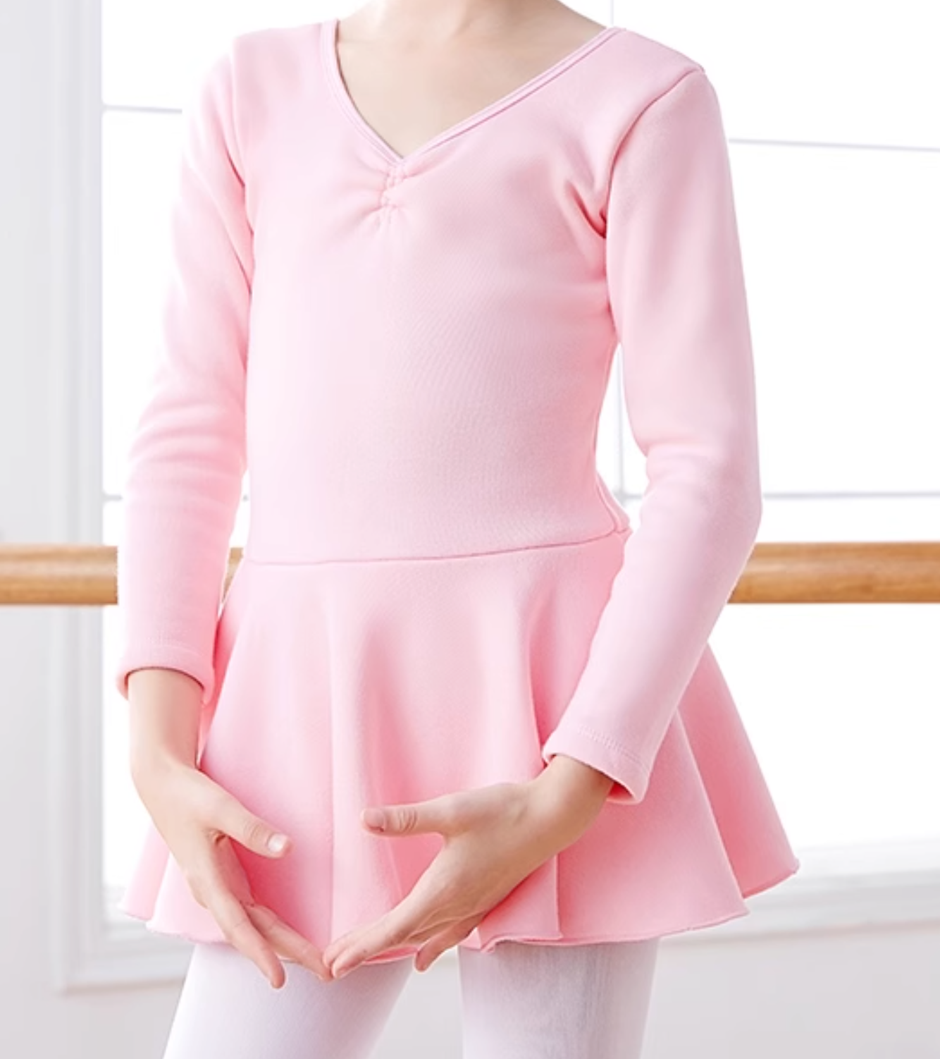Cotton Skirted Ballet Insulated Leotard - Imagen 5