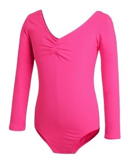 Girls Long Sleeve Training Dance Dress
