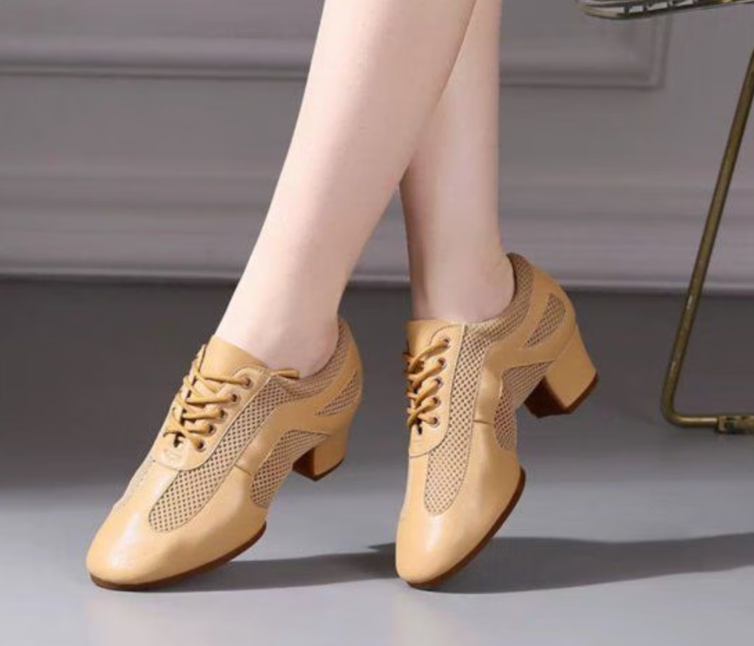 Women's PU Latin Ballroom Dance Character Shoes - Image 4