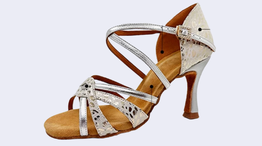Custom Leopard Wrap Latin Dance Shoes - Image 2